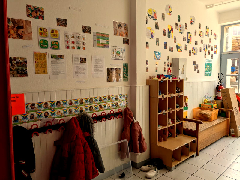 L'entrée de la halte jeux